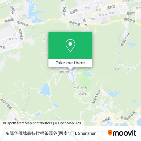 东部华侨城茵特拉根茶溪谷(西南1门) map