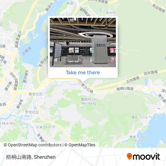 梧桐山南路 map