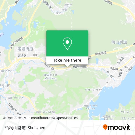 梧桐山隧道 map