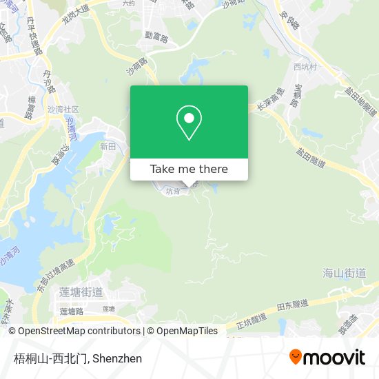 梧桐山-西北门 map