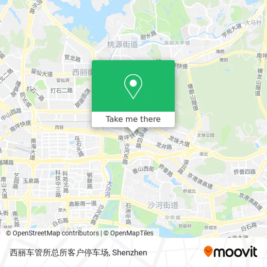 西丽车管所总所客户停车场 map