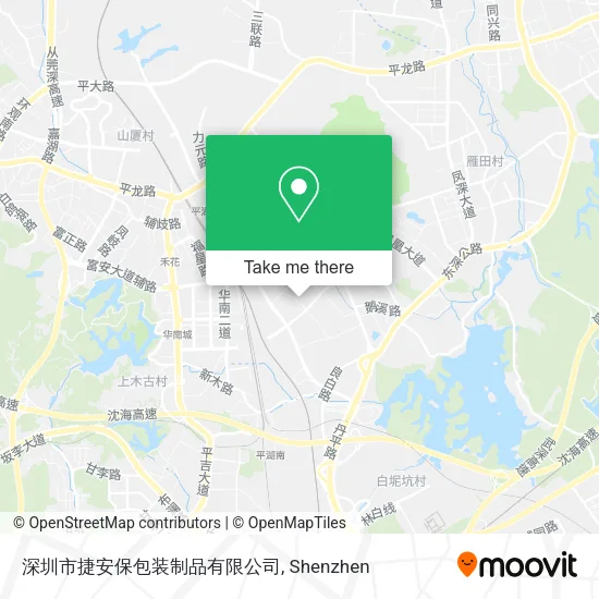 深圳市捷安保包装制品有限公司 map