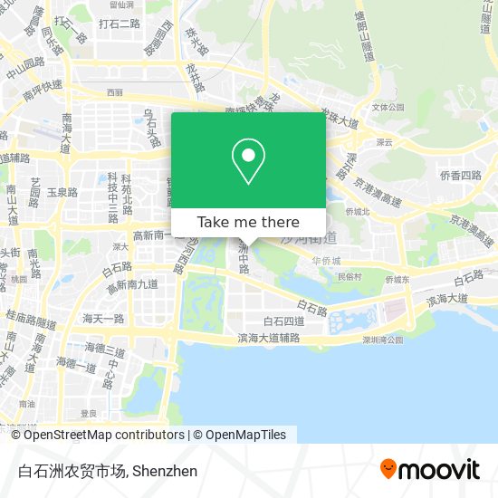 白石洲农贸市场 map