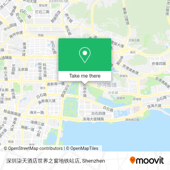 深圳柒天酒店世界之窗地铁站店 map