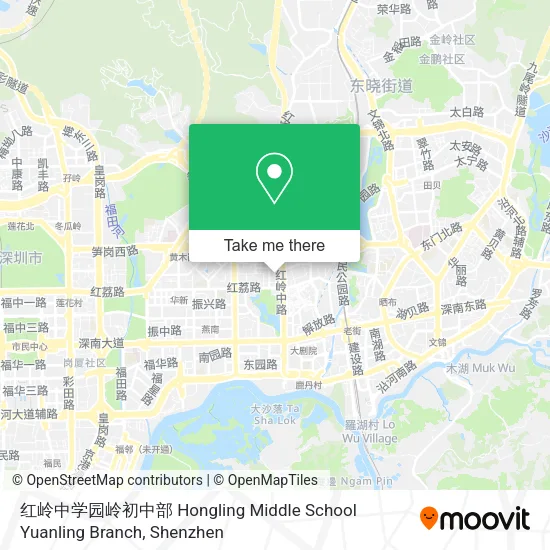 红岭中学园岭初中部 Hongling Middle School Yuanling Branch map