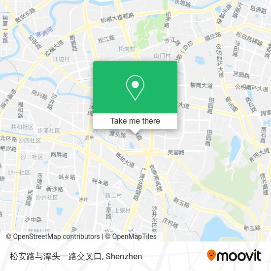 松安路与潭头一路交叉口 map