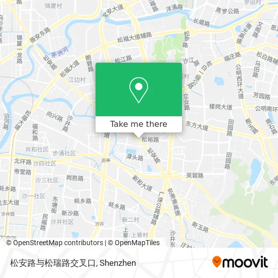 松安路与松瑞路交叉口 map