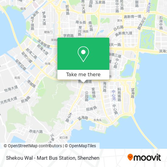 Shekou Wal - Mart Bus Station map