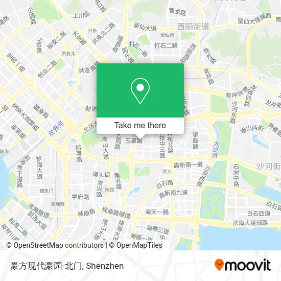 豪方现代豪园-北门 map