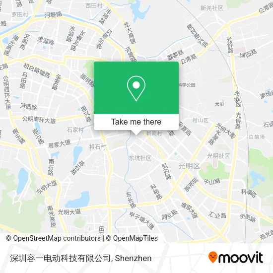 深圳容一电动科技有限公司 map