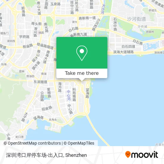 深圳湾口岸停车场-出入口 map