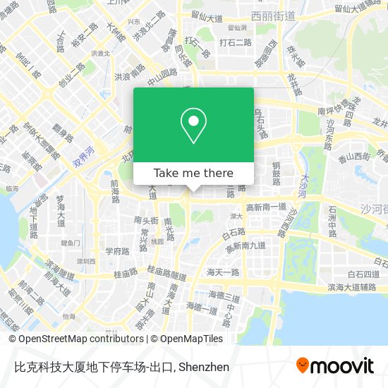 比克科技大厦地下停车场-出口 map