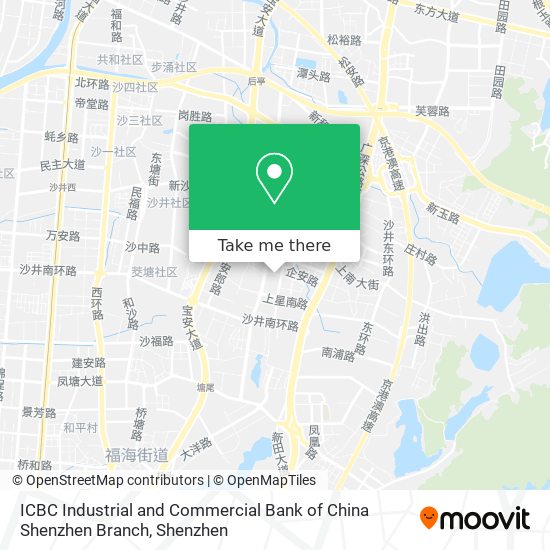 ICBC Industrial and Commercial Bank of China Shenzhen Branch map