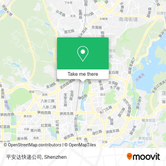 平安达快递公司 map