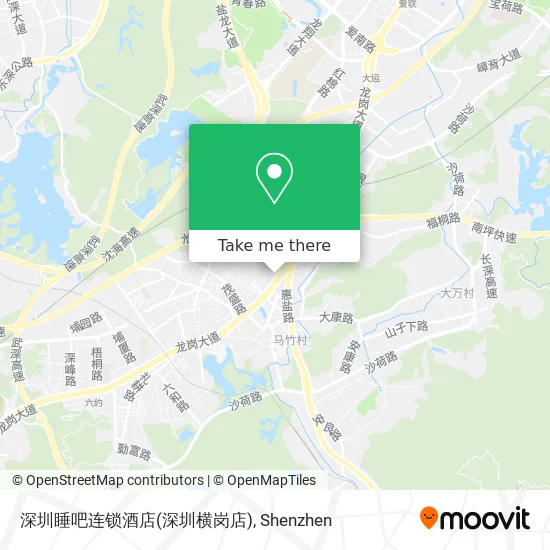 深圳睡吧连锁酒店(深圳横岗店) map