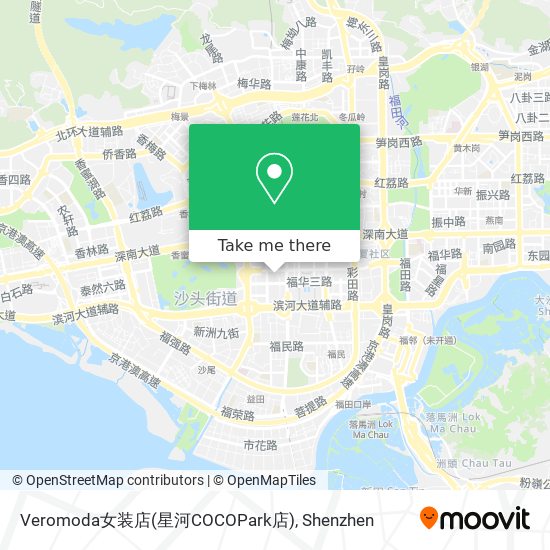 Veromoda女装店(星河COCOPark店) map