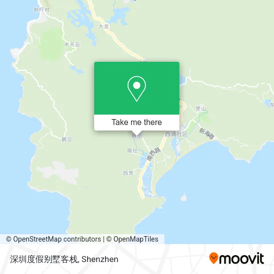 深圳度假别墅客栈 map