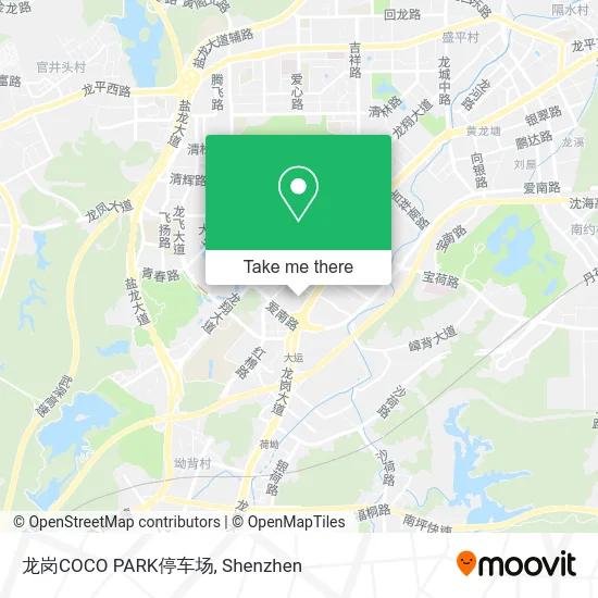 龙岗COCO PARK停车场 map