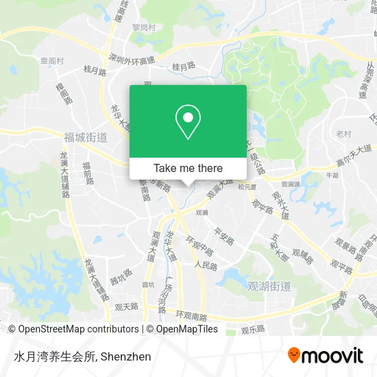 水月湾养生会所 map