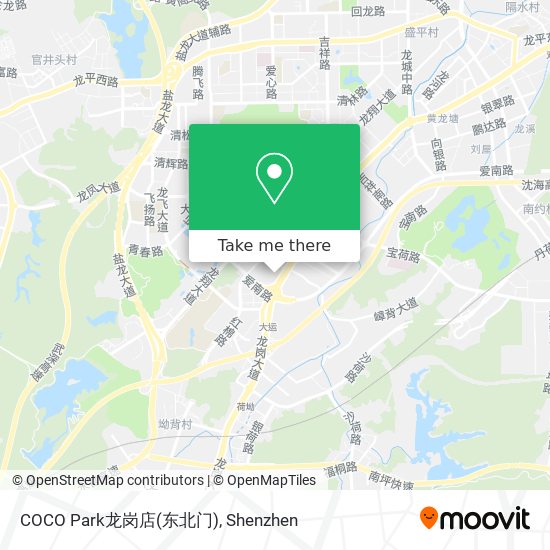 COCO Park龙岗店(东北门) map