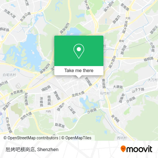 怒烤吧横岗店 map