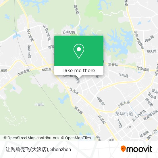 让鸭脑壳飞(大浪店) map
