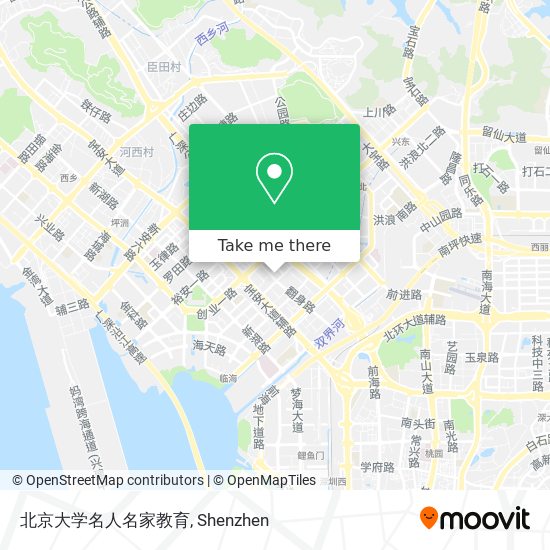 北京大学名人名家教育 map