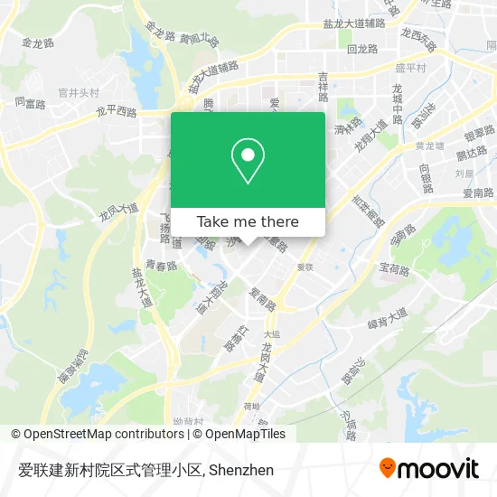 爱联建新村院区式管理小区 map