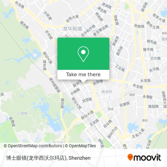 博士眼镜(龙华西沃尔玛店) map