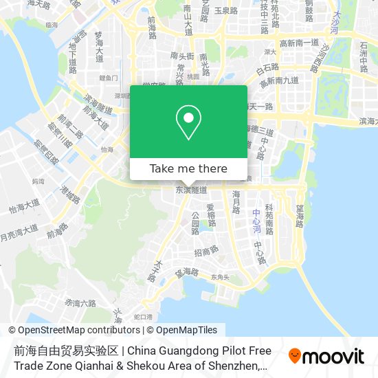 前海自由贸易实验区 | China Guangdong Pilot Free Trade Zone Qianhai & Shekou Area of Shenzhen map