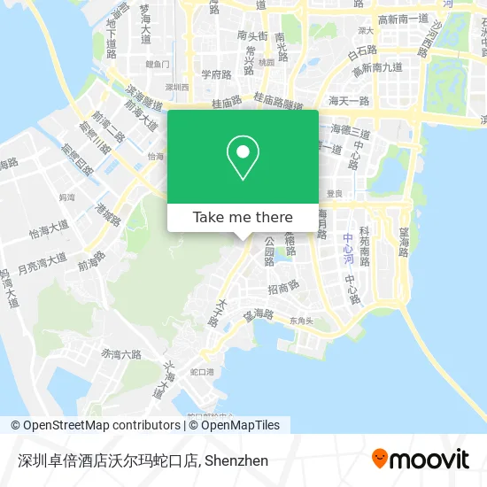 深圳卓倍酒店沃尔玛蛇口店 map