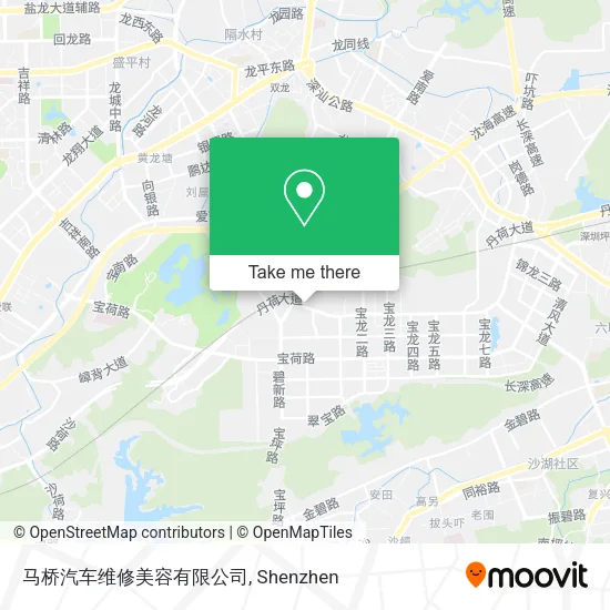 马桥汽车维修美容有限公司 map