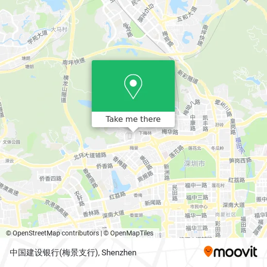 中国建设银行(梅景支行) map