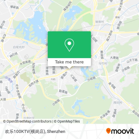 欢乐100KTV(横岗店) map