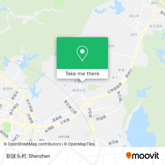 新陂头村 map