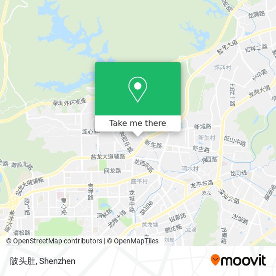 陂头肚 map