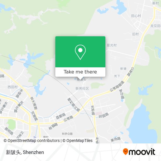 新陂头 map