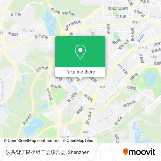陂头背居民小组工会联合会 map