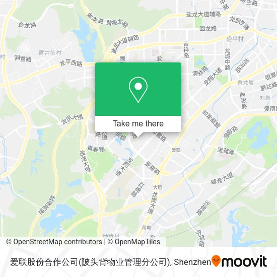 爱联股份合作公司(陂头背物业管理分公司) map