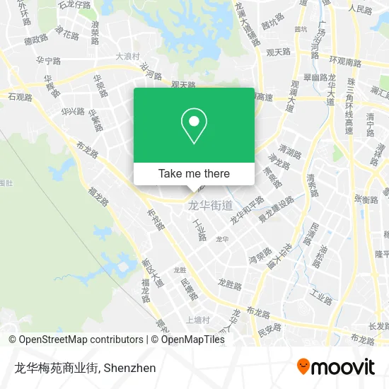 龙华梅苑商业街 map