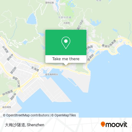 大梅沙隧道 map