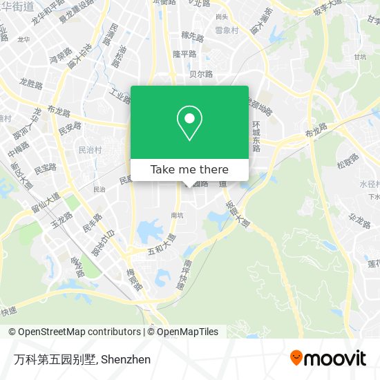 万科第五园别墅 map