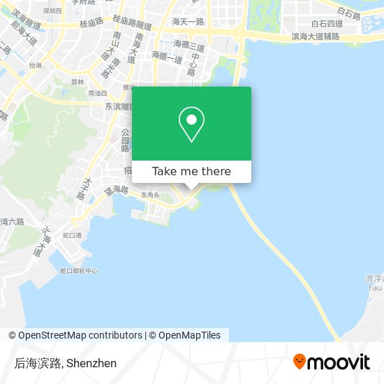 后海滨路 map