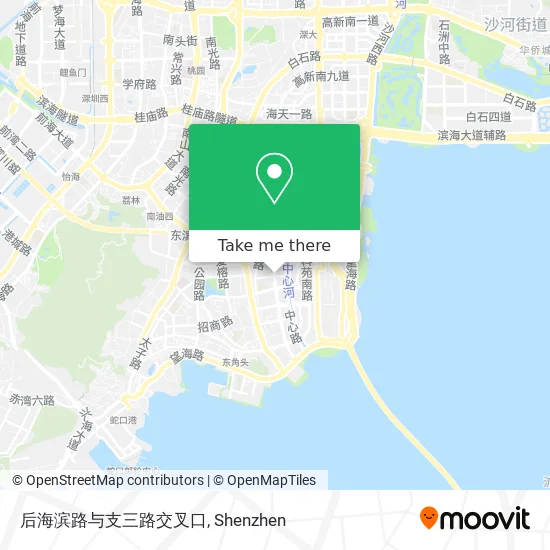 后海滨路与支三路交叉口 map
