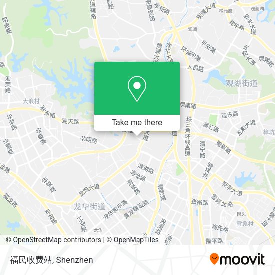福民收费站 map