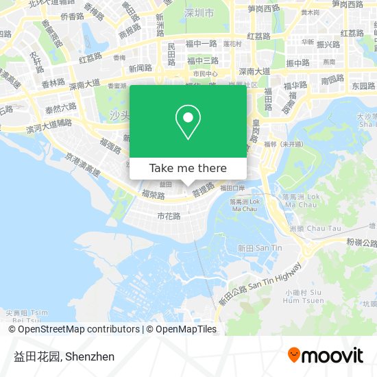 益田花园 map