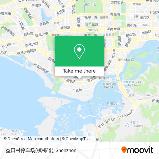 益田村停车场(槟榔道) map