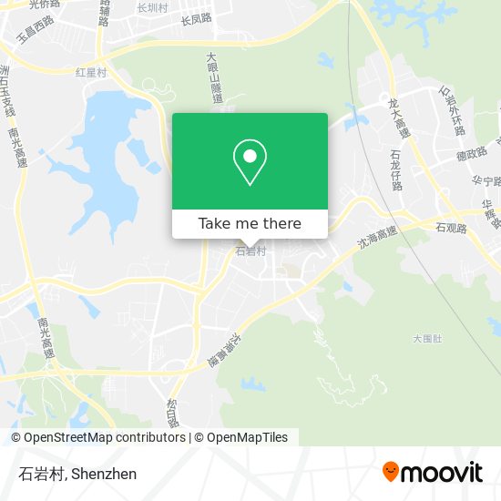 石岩村 map
