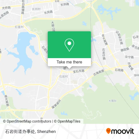 石岩街道办事处 map