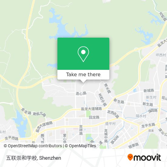 五联崇和学校 map